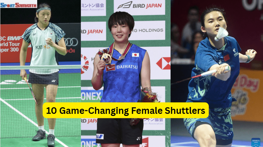 Top 10 Women Shuttlers of 2025 celebrating major badminton victories on the world stage