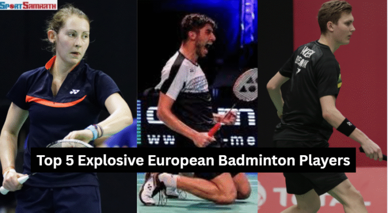 Top 5 Explosive European Badminton Players of 2025 in action on court