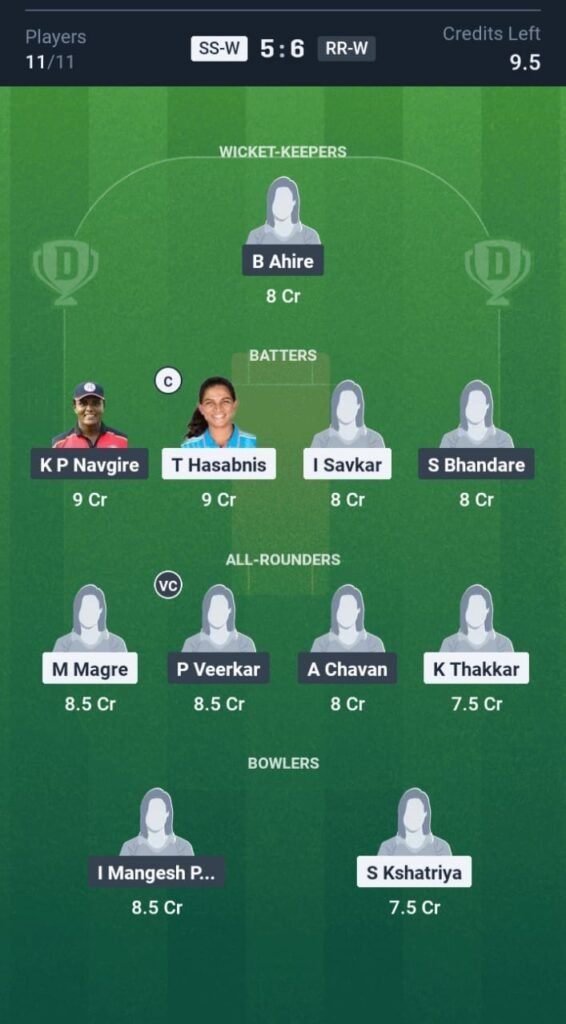 SS-W vs RR-W Today’s Dream11 fantasy Team: 5th T20 Match & Promising Pitch Report 3 SS-W vs RR-W Today’s Dream11 fantasy Team: 5th T20 2025