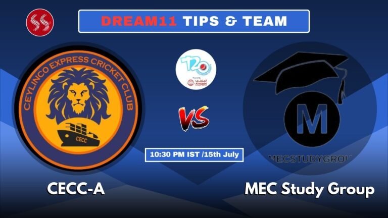 CECC vs MEC Today's Dream11 Fantasy Team