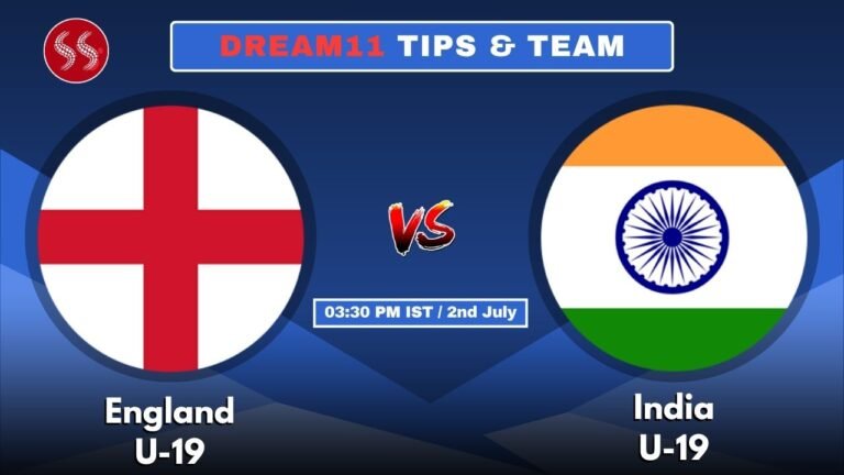 ENG-U19 vs IND-U19 Today's Dream11 Fantasy Team