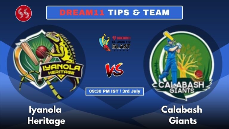 IYH vs CBG Today's Dream11 Fantasy Team: 19th T10 Match & Promising Pitch Report
