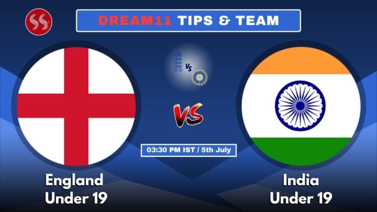 ENG-U19 vs IND-U19 Today's Dream11 Fantasy Team