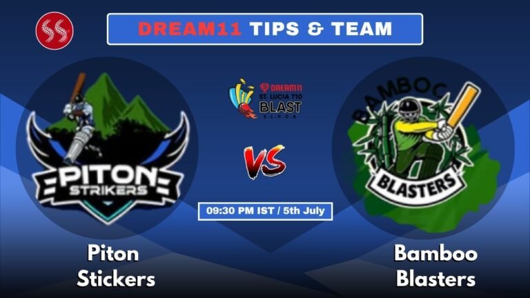 PTS vs BMB Today's Dream11 Fantasy Team: 23rd T10 2025