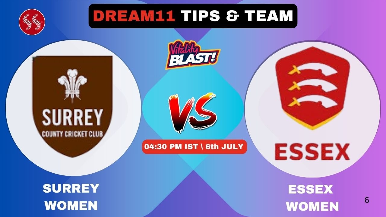 SUR-W vs ESS-W Today's Dream11 Fantasy Team: 39th T20 Match 2025