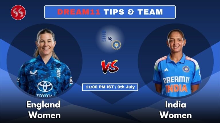 ENG-W vs IND-W Today's Dream11 Fantasy Team