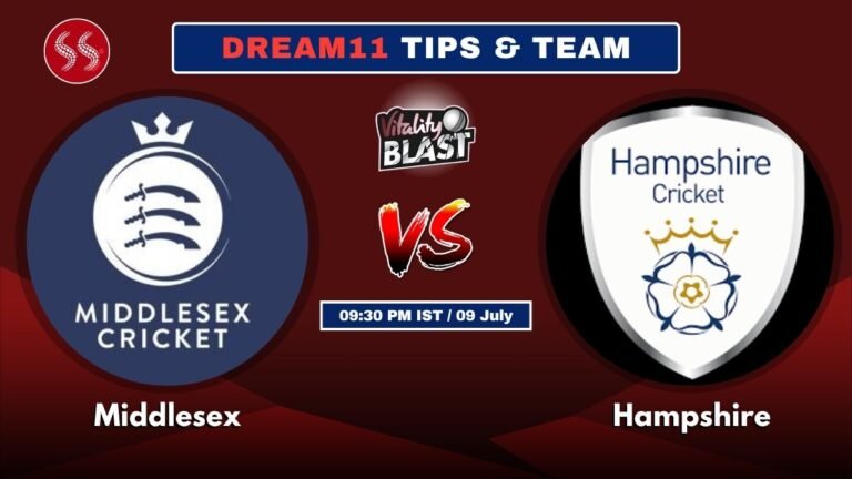 MID vs HAM Today's Dream11 Fantasy Team: 91st T20 Match 2025