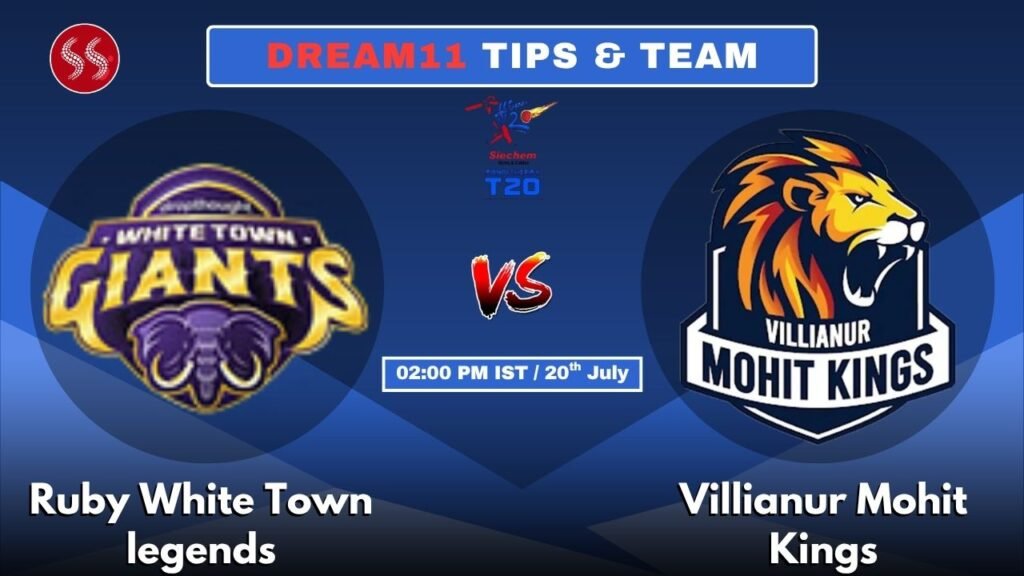 RWT vs VMK Today's Dream11 Fantasy Team