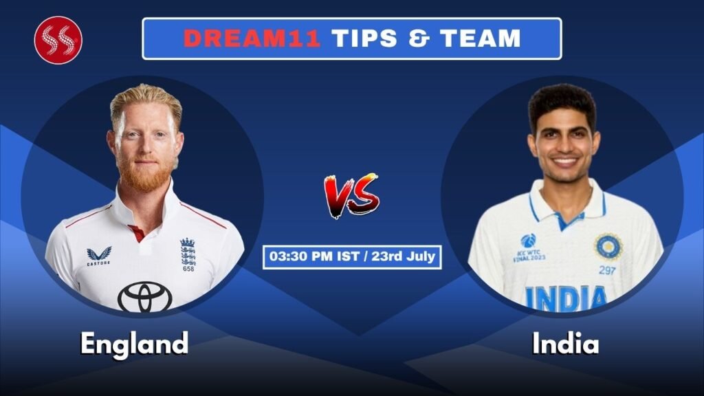 ENG vs IND Today's Dream11 Fantasy Team