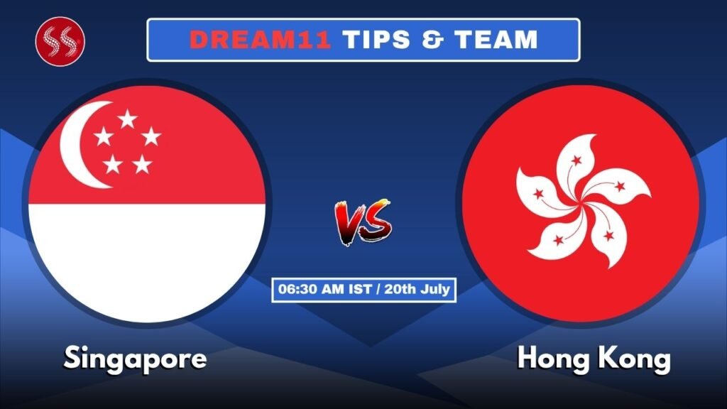 SIN vs HK Today's Dream11 Fantasy Team