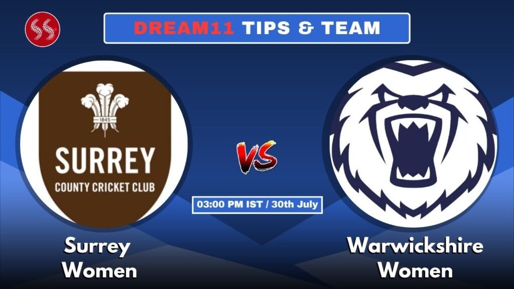SUR-W vs WAR-W Today's Dream11 Fantasy Team