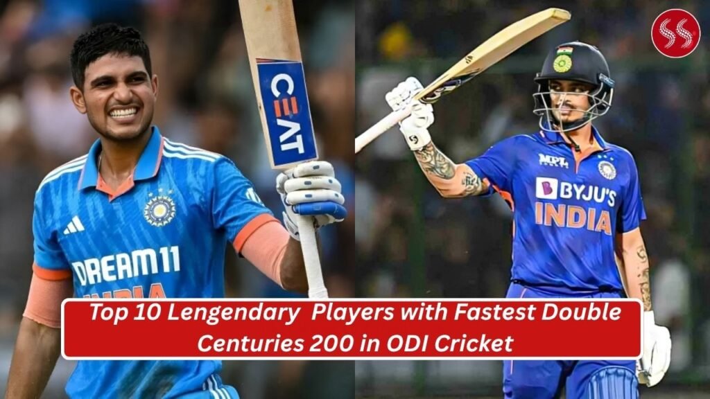 Top 10 Lengendary Players with Fastest Double Centuries 200 in ODI Cricket