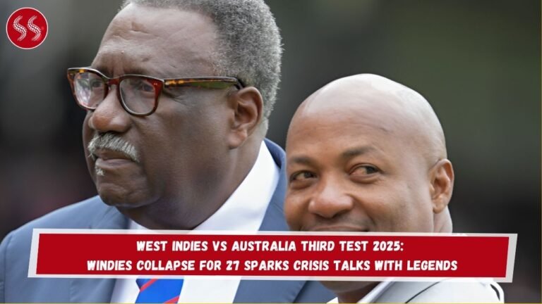 West Indies vs Australia Third Test 2025: Windies Collapse for 27 Sparks Crisis Talks with Legends