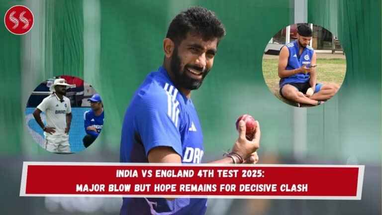 India vs England 4th Test 2025: Major Blow but Hope Remains for Decisive Clash