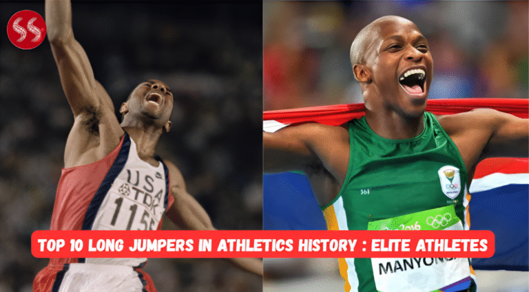 The top 10 long jumpers in history competing in Olympic and World Championship finals