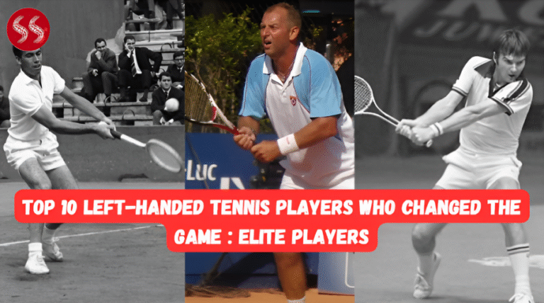 Top 10 Left-Handed Tennis Players in History Holding Trophies.