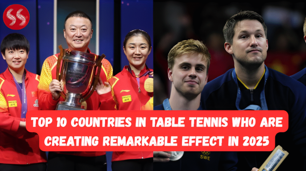 Top 10 Countries In Table Tennis showcasing global dominance and remarkable achievements in 2025 competitions.