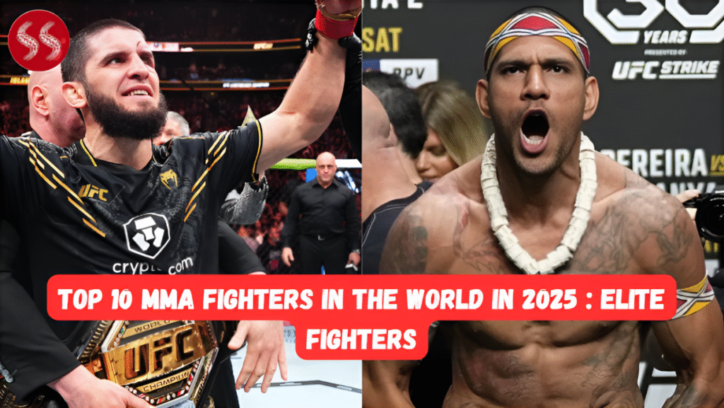 Top 10 MMA Fighters posing in the cage with championship belts (2025 Edition)