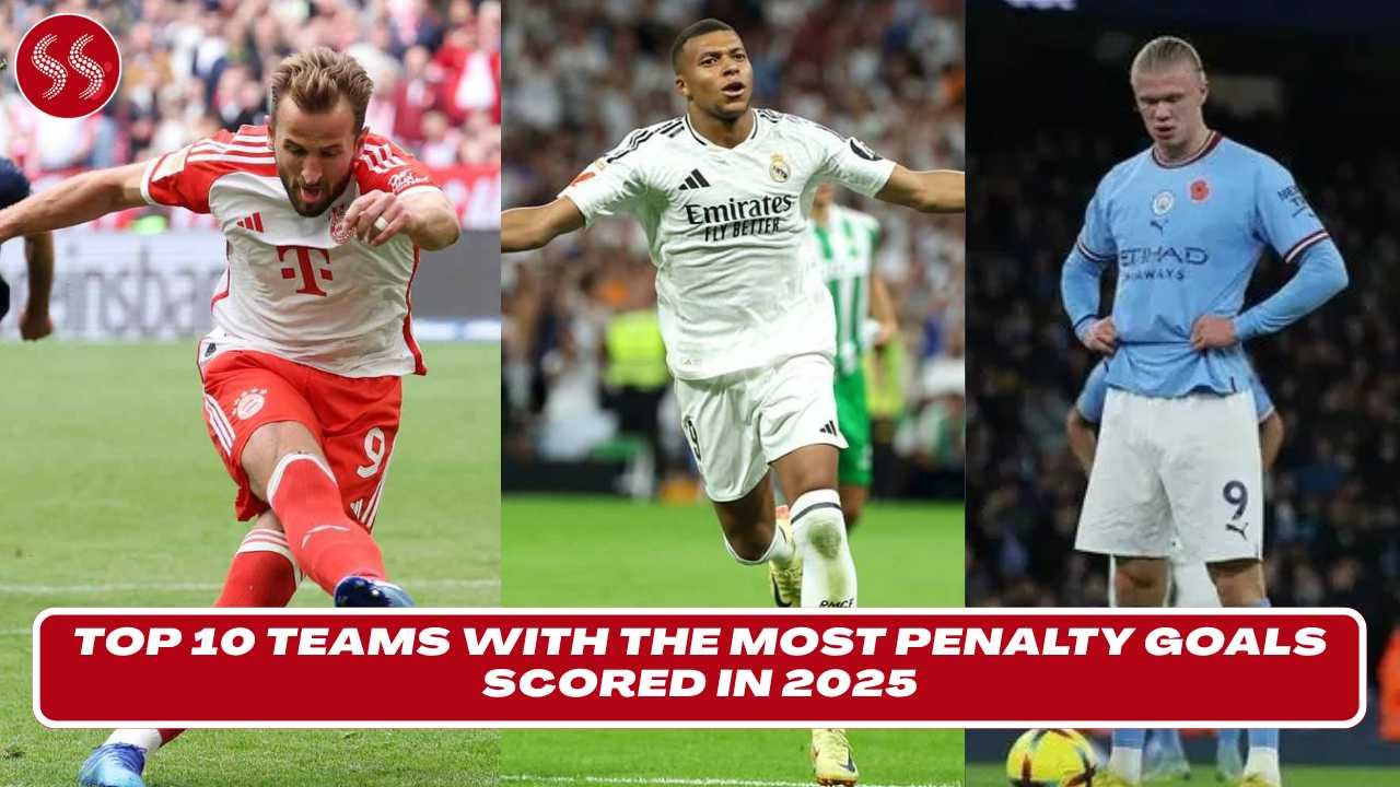 Top 10 Teams with the Most Penalty Goals Scored in 2025