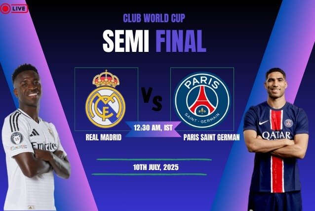PSG vs Real Madrid : Preview & Predictions by Sportsamrath: FIFA Club World Cup Semi Final Preview – Key Details