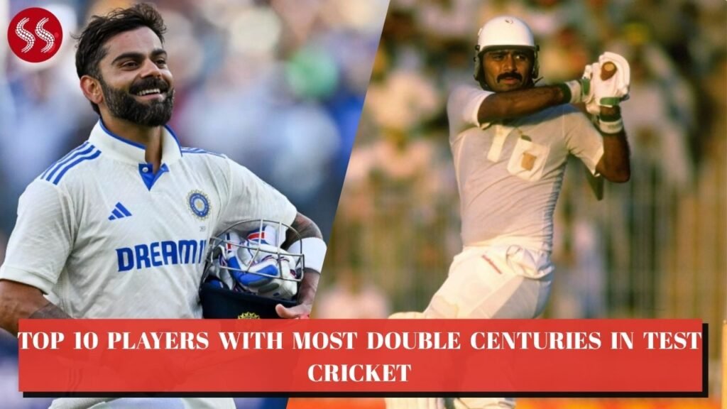 Top 10 Players with Most Double Centuries in Test Cricket