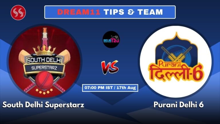 SDS vs PD Today's Dream11 Fantasy Team: 25th T20 Match & Promising Pitch Report