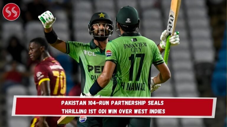 Pakistan 104-Run Partnership Seals Thrilling 1st ODI Win Over West Indies
