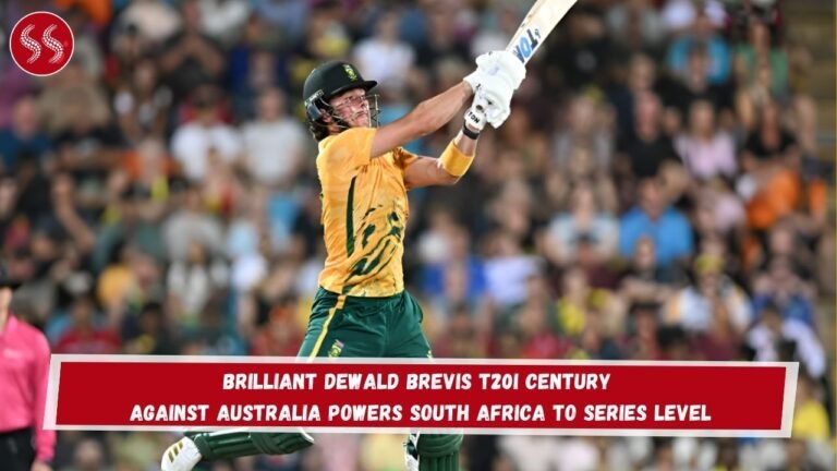 Brilliant Dewald Brevis T20I Century Against Australia Powers South Africa to Series Level