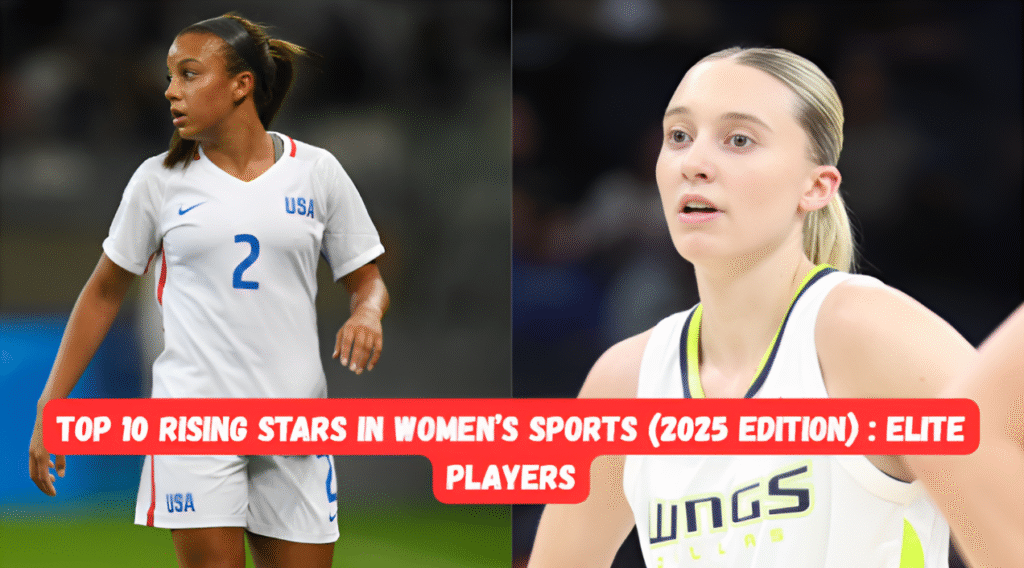 Top 10 rising stars in women’s sports 2025 group photo