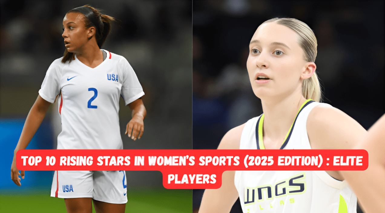 Top 10 rising stars in women’s sports 2025 group photo