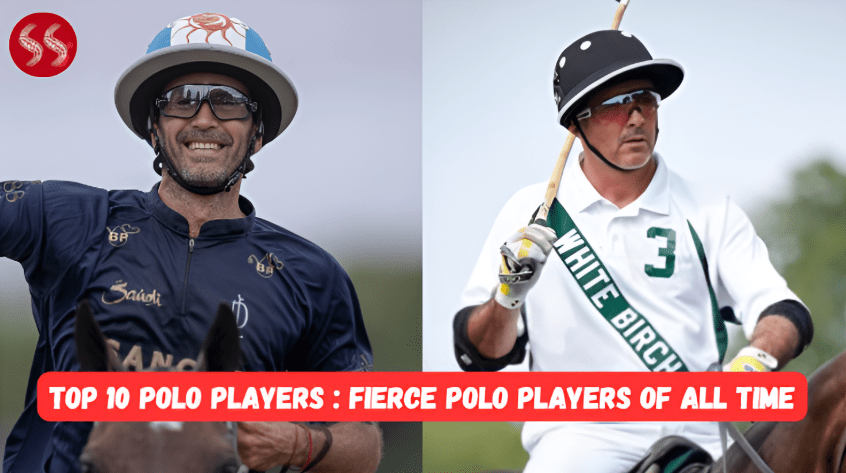 A collage of images featuring the greatest players from the list of Top 10 Polo Players.