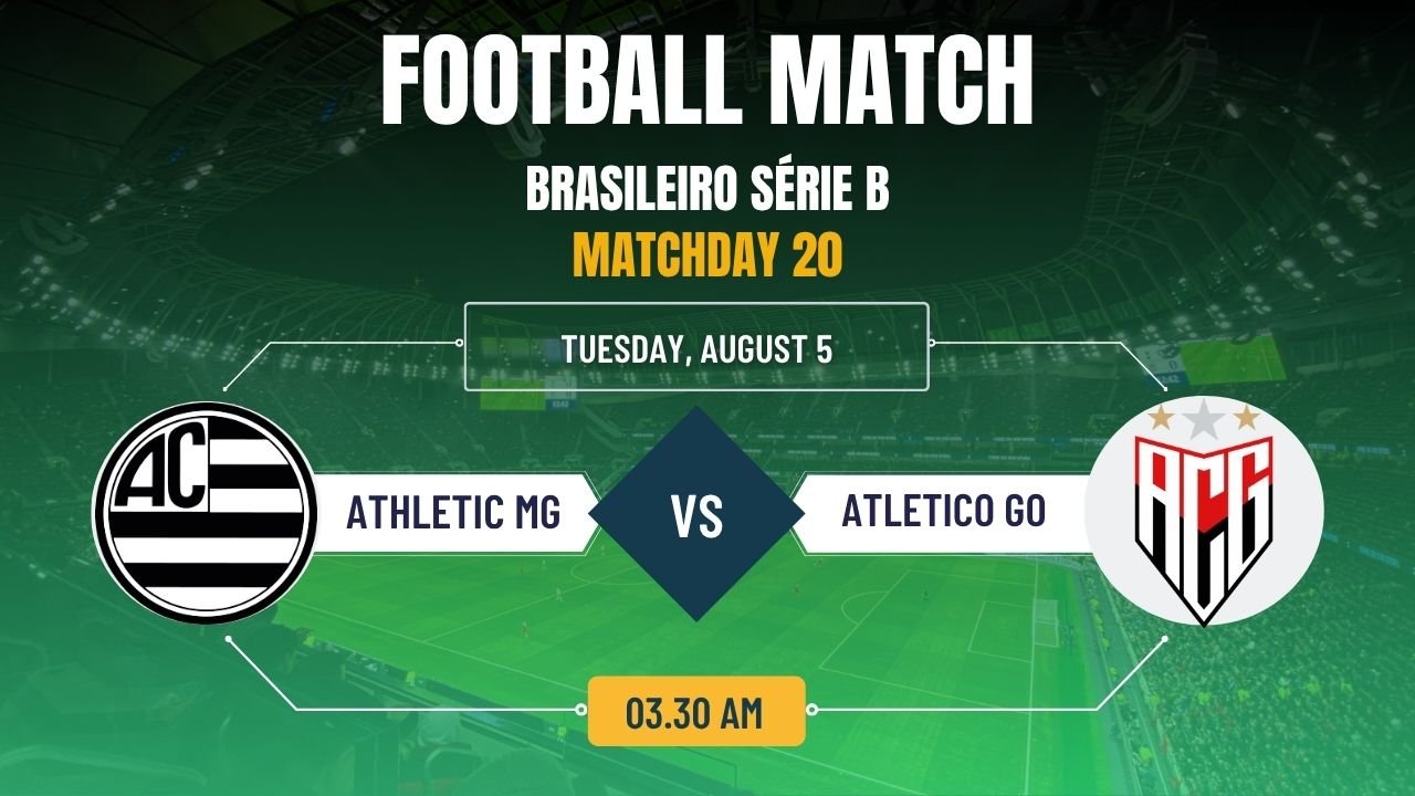 Athletic MG vs Atletico GO – Brazil Serie B, Match Prediction & Live Streaming
