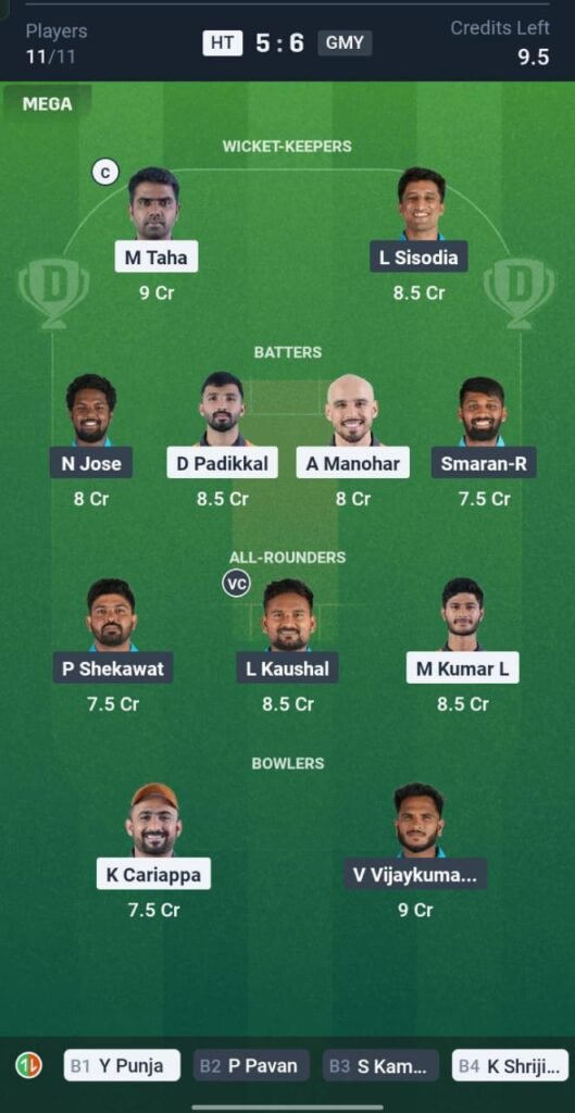 HT vs GM Today's Dream11 Fantasy Team: 23rd T20 Match & Promising Pitch Report