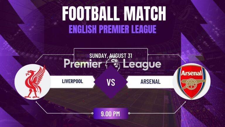 Liverpool vs Arsenal, English Premier League Round 3 , Match Prediction & Live Streaming