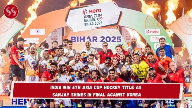 India Win 4th Asia Cup Hockey Title as Sanjay Shines in Final Against Korea
