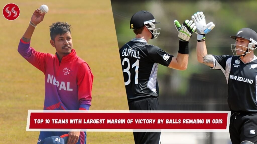 Top 10 Teams With Largest Margin of Victory by Balls Remaing in ODIs