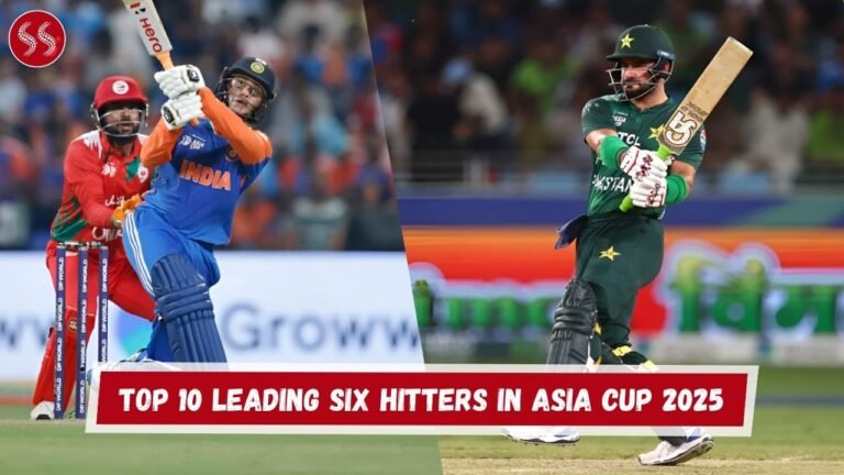 Top 10 Leading Six Hitters in Asia Cup 2025