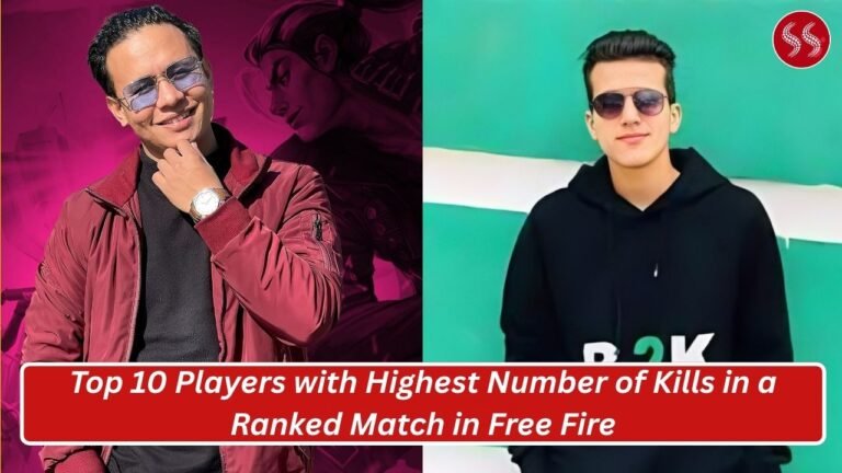Top 10 Players with Highest Number of Kills in a Ranked Match in Free Fire