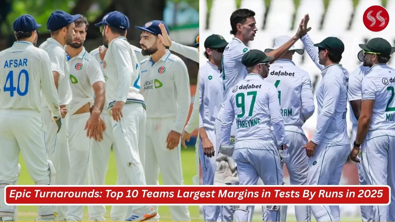 Epic Turnarounds: Top 10 Teams Largest Margins in Tests By Runs in 2025