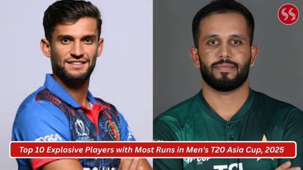 Top 10 Explosive Players with Most Runs in Men's T20 Asia Cup, 2025