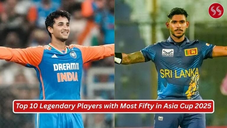 Top 10 Legendary Players with Most Fifty in Asia Cup 2025