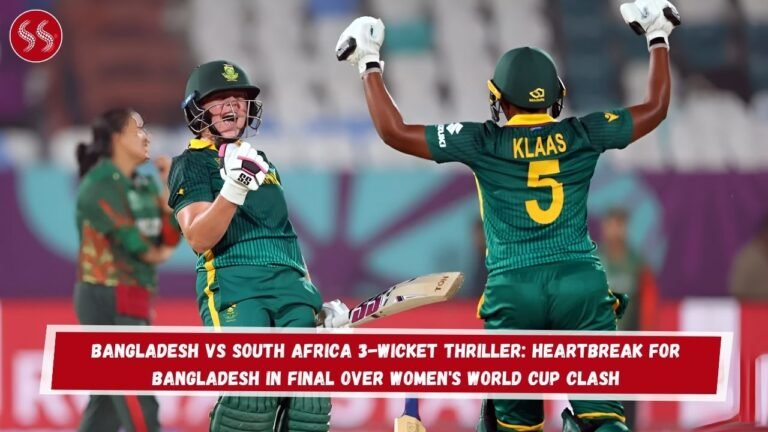 Bangladesh vs South Africa 3-Wicket Thriller: Heartbreak for Bangladesh in Final Over Women's World Cup Clash