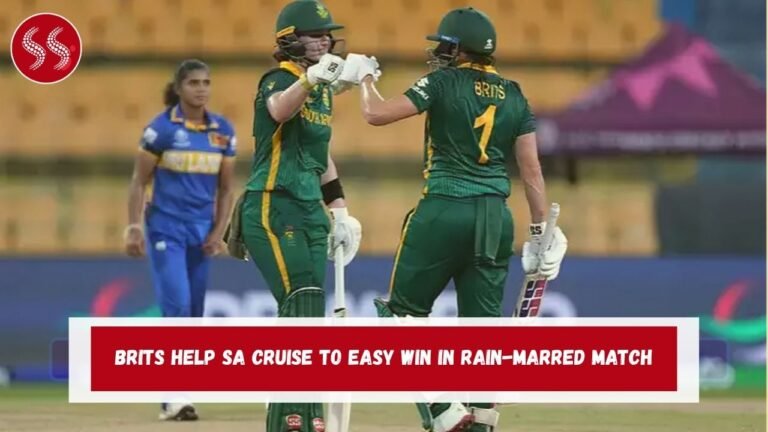 Brits Help SA Cruise to Easy Win in Rain-Marred Match