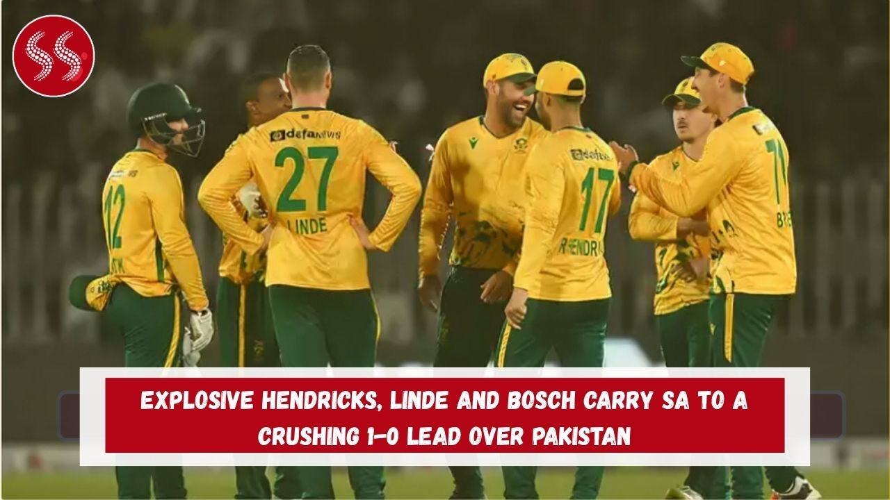 Explosive Hendricks, Linde and Bosch Carry SA to a Crushing 1-0 Lead Over Pakistan