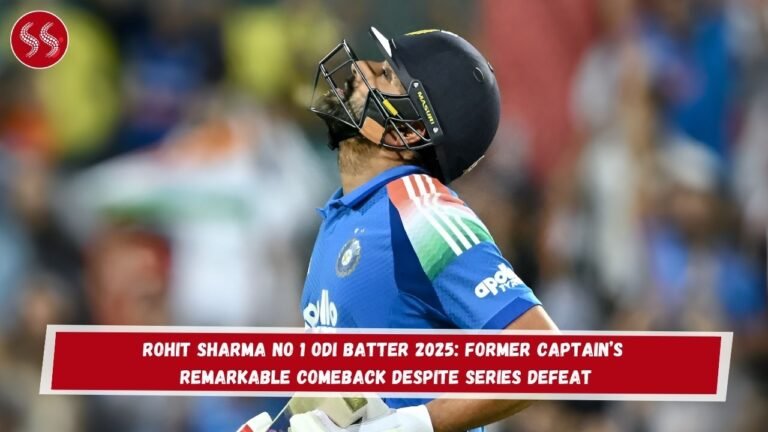 Rohit Sharma No 1 ODI Batter 2025: Former Captain’s Remarkable Comeback Despite Series Defeat