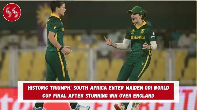 Historic Triumph: South Africa Enter Maiden ODI World Cup Final After Stunning Win Over England