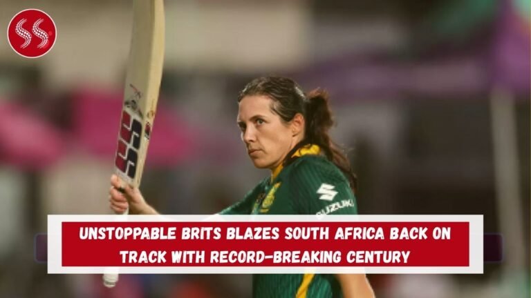 Unstoppable Brits Blazes South Africa Back on Track with Record-Breaking Century