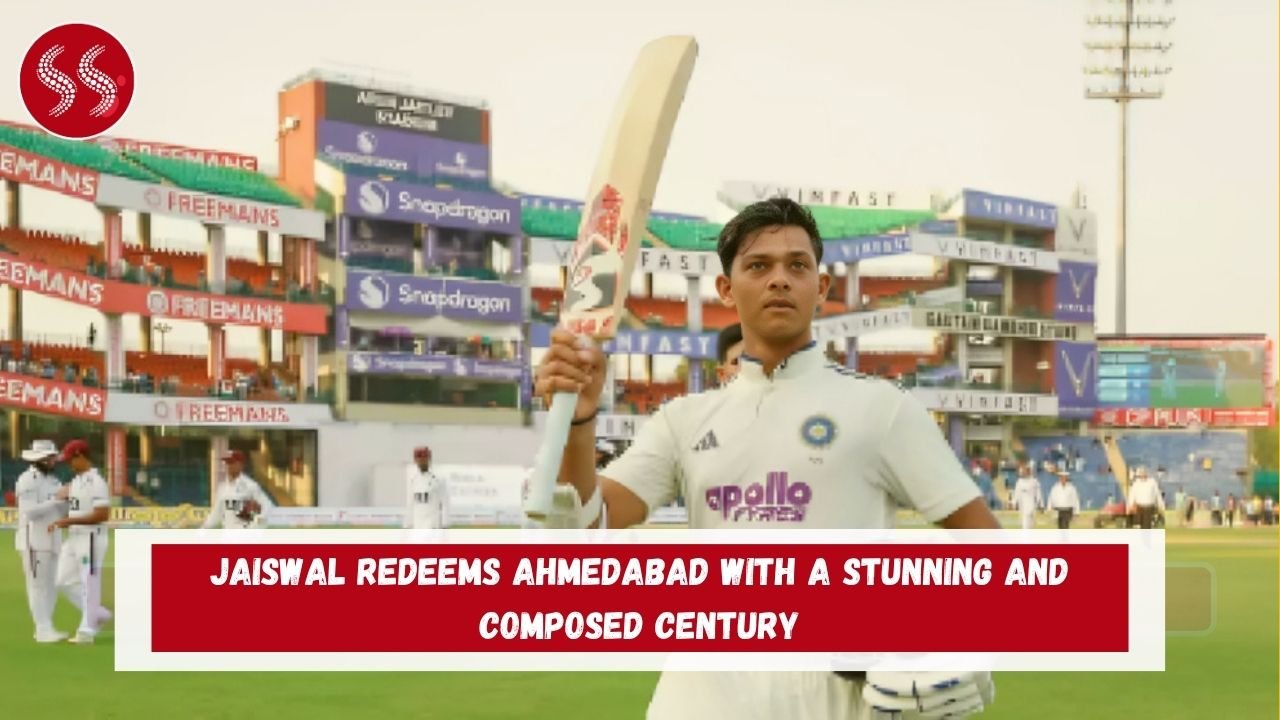 Jaiswal Redeems Ahmedabad with a Stunning and Composed Century