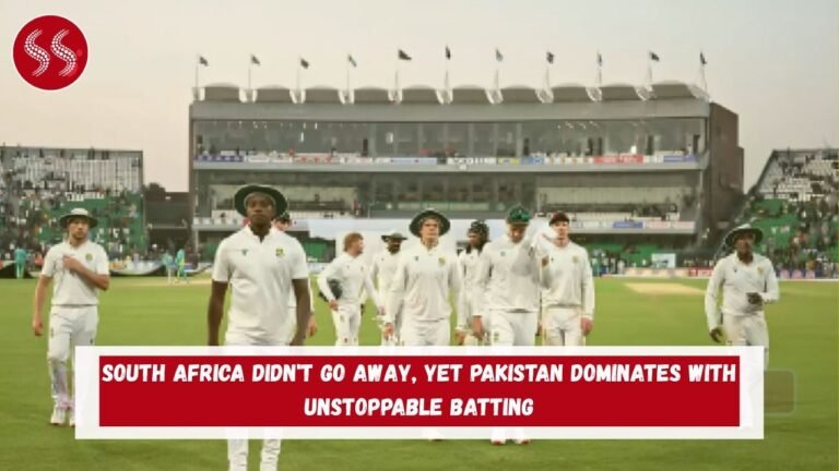 South Africa Didn't Go Away, yet Pakistan Dominates with Unstoppable Batting