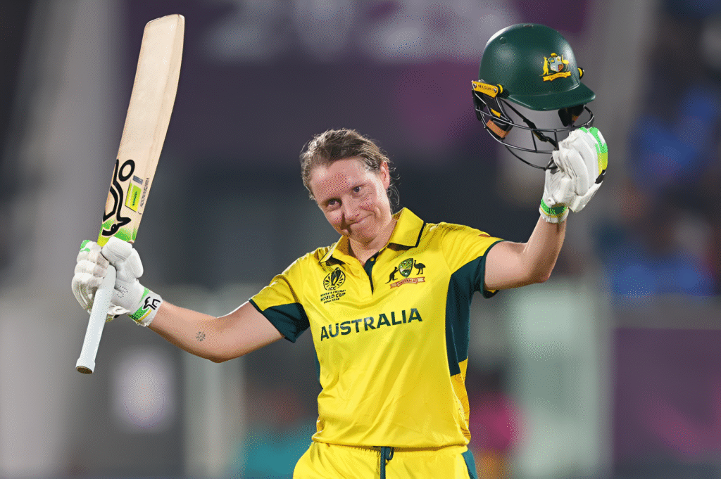 Alyssa Healy’s 142 Inspires Australia's Record-Breaking Win in Highest Women's ODI Chase of 331 Against India 3 Alyssa Healy’s 142 Inspires Australia's Record-Breaking Win in Highest Women's ODI Chase of 331 Against India